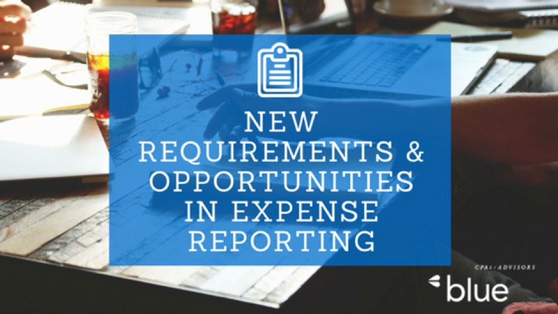 New Requirements & Opportunities in Expense Reporting