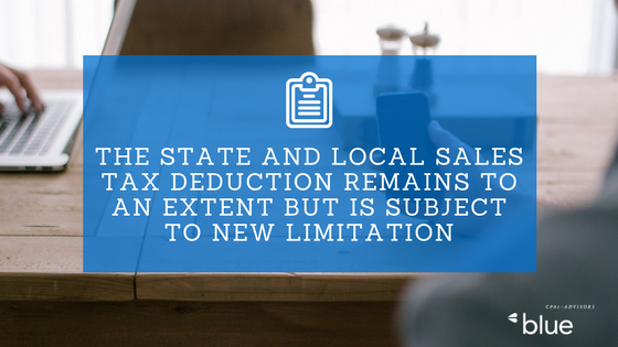 The State and Local Sales Tax Deduction Still Remains to an Extent