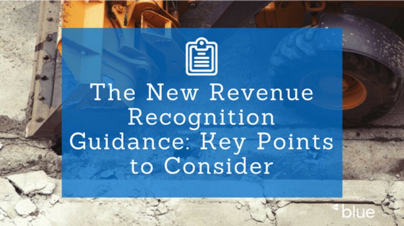 The new revenue recognition guidance: key points to consider