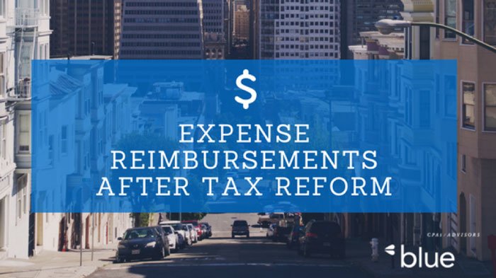 Expense reimbursements after tax reform