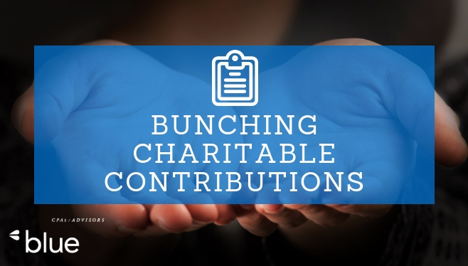 tax strategy bunching charitable