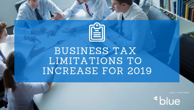Business tax limitations to increase for 2019