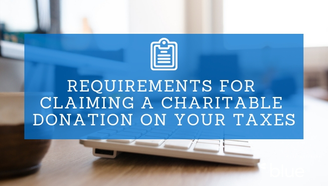 requirements to claim charitable