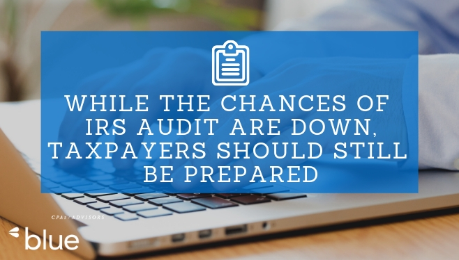 While The Chances of IRS Audit Are Down, Taxpayers Should Still Be Prepared