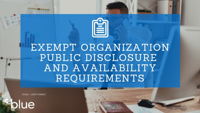 Exempt Organization Public Disclosure and Availability Requirements