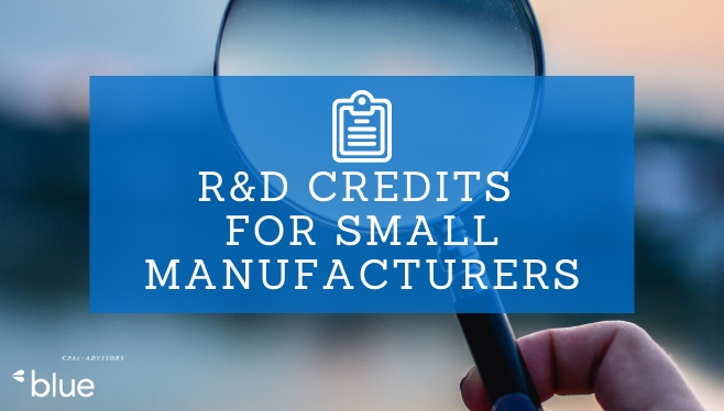 R&D Credits for Small Manufacturers
